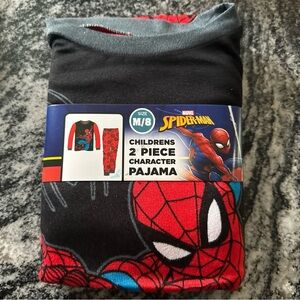 New Marvel Spider-Man Boys' Long Sleeve Pajama Set 2-Piece Size Medium (8) Soft